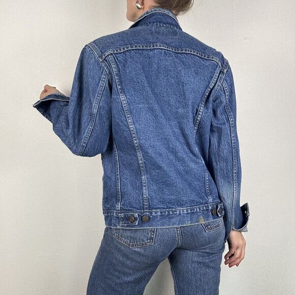 Vintage 80s Levi's Jean Jacket, Denim Trucker Made in USA - Picture 2 of 13